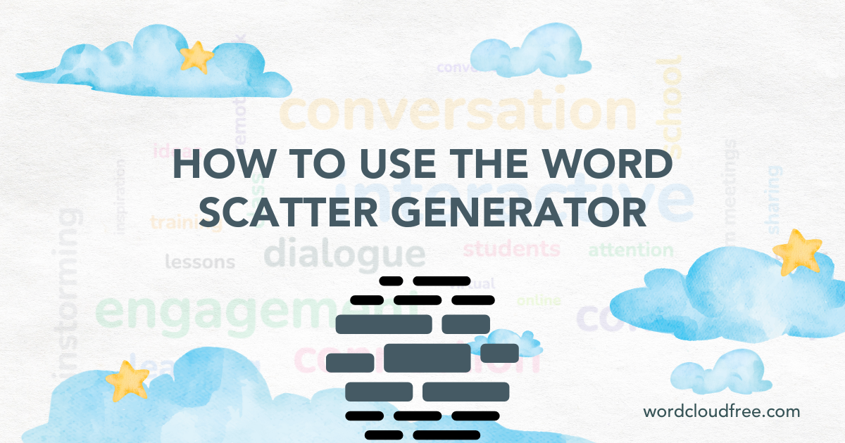 how to use the word scatter generator